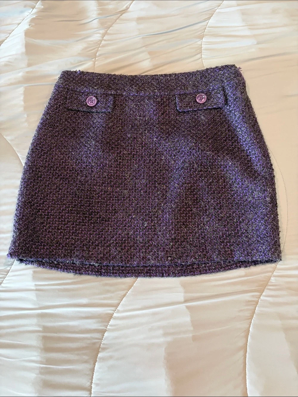Michael Kors Lavender Tweed Mini Skirt
